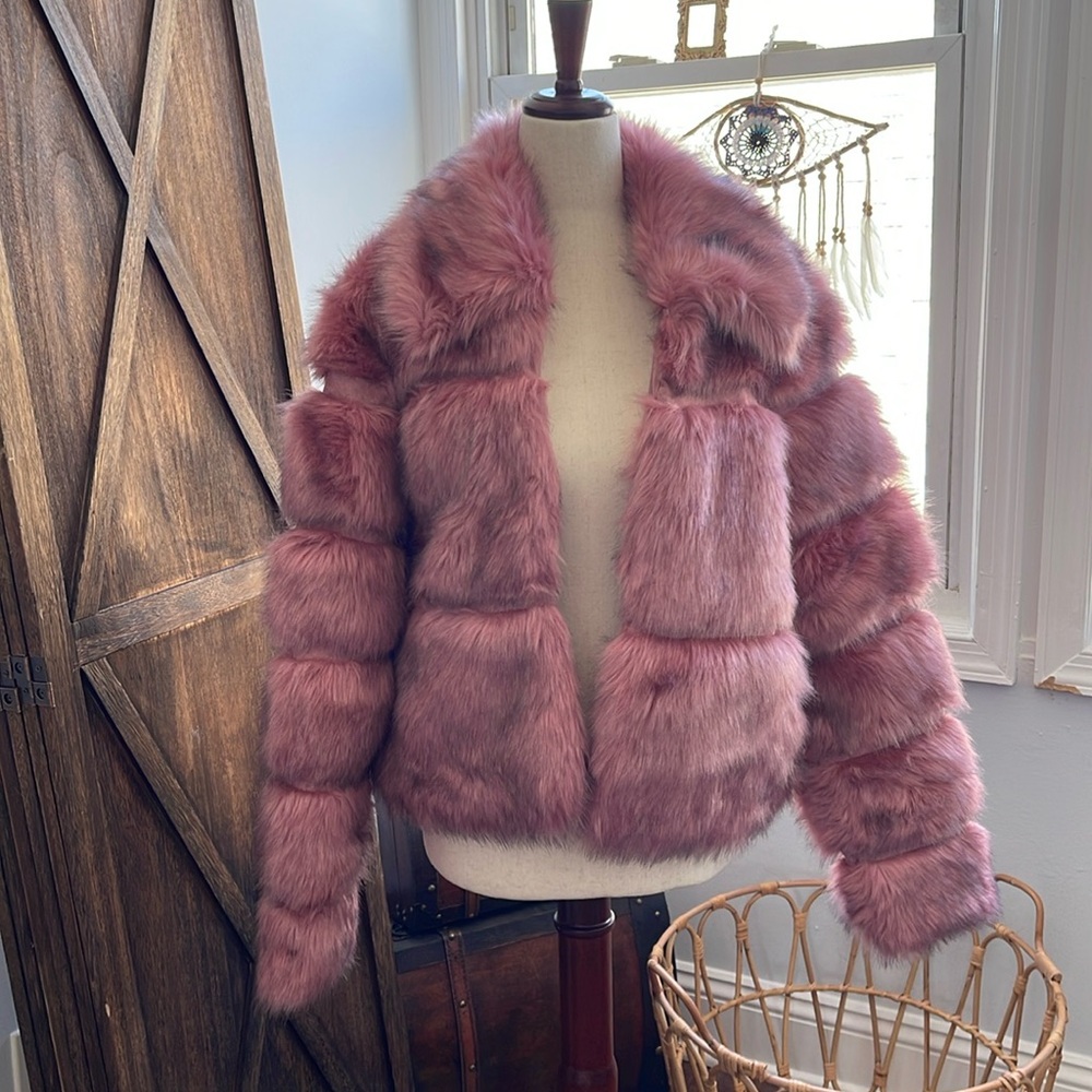 Missguided pink coat